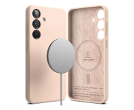 Ringke Silicone Magnetic Magsafe do Samsung Galaxy S25+ Pink Sand - 1311887 - zdjęcie 2